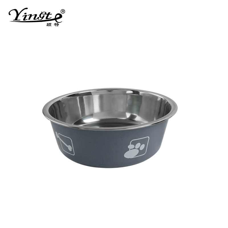 Pet Bowl de acero inoxidable gato tazón perro tazón gato tazón de gran capacidad Venta caliente tazón de comida para mascotas perro suministros para mascotas