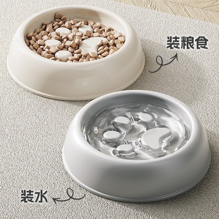 厚みのある猫ボウル、窒息防止スローフードボウル、飛沫防止ダブルボウル、ペットフードボウル、スローフードボウル、クロスボーダーホットセールボウル|undefined