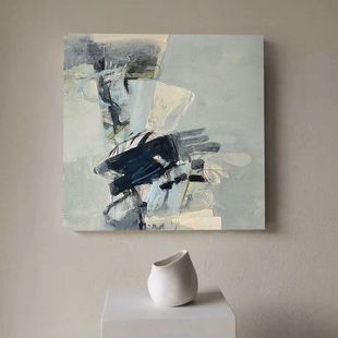 Afc.Art "Water Wood Years" Original Hand-Painted Oil Painting Wabi-Sabi Style Decorative Painting Simple Abstract Texture Hanging Painting