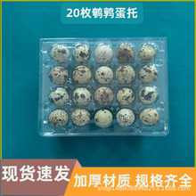 一次性鹌鹑蛋包装盒吸塑PET塑料20个装鹌鹑蛋托透明鹧鸪蛋盒供应