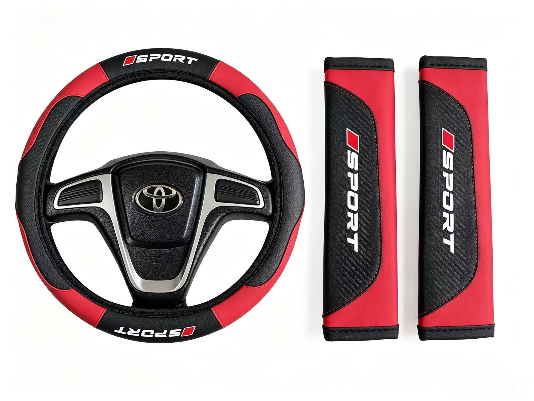 Cross-border Amazon Temu labeling and shipping services for car interior kits, steering wheel covers, and car seat shoulder pads