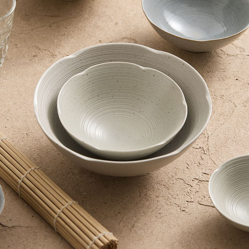 Sopa casera creativa tazón de fideos de desayuno yogur tazón de avena hotel restaurante de cerámica nórdica tazón de arroz estilo japonés