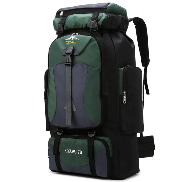 New 70L Outdoor Mountaineering Bag Men's and Women's Sports Backpack Multi-functional Large Capacity Leisure Hiking Backpack