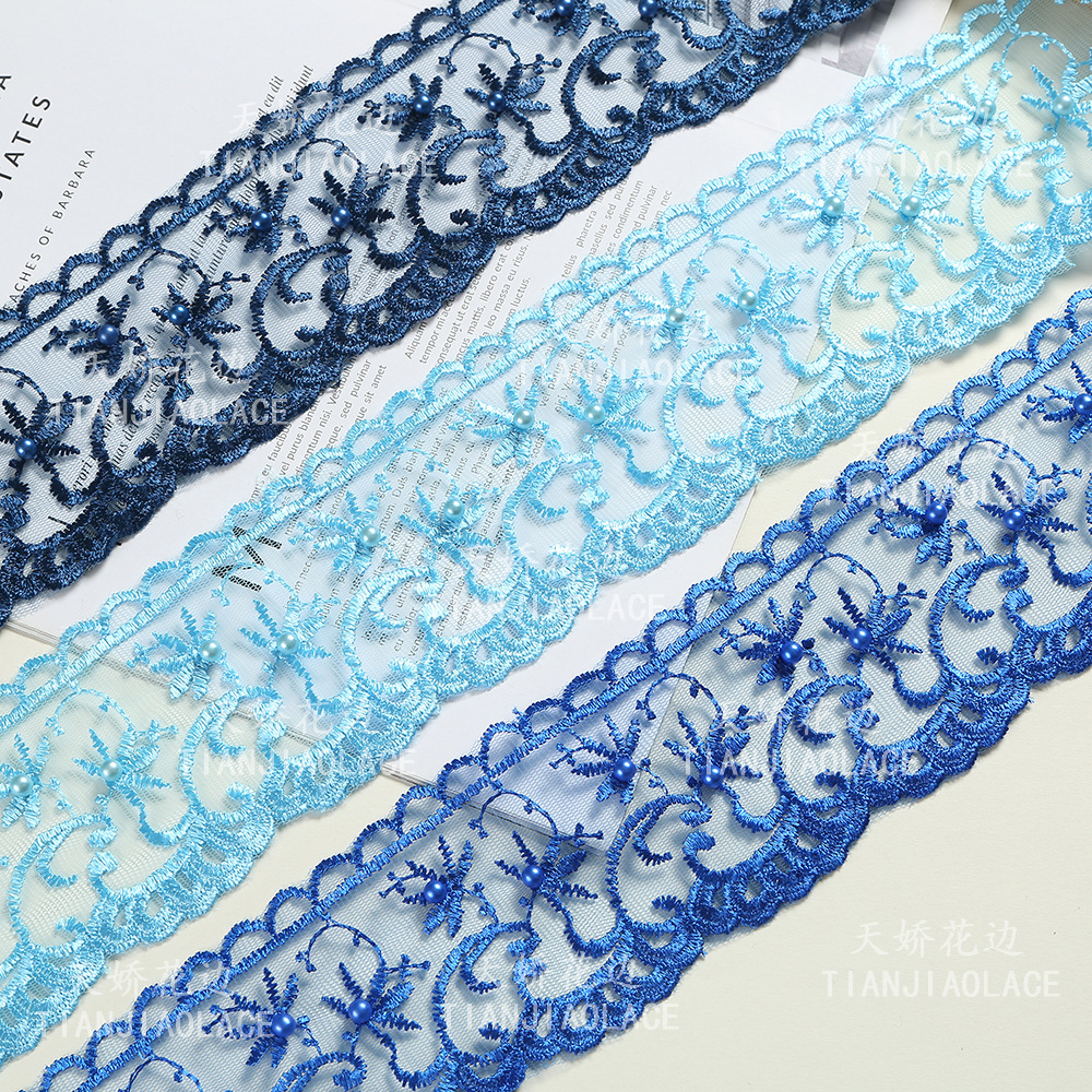 涤光双边蕾丝水溶花边 diy刺绣网纱花边家居软饰内衣配饰服装辅料