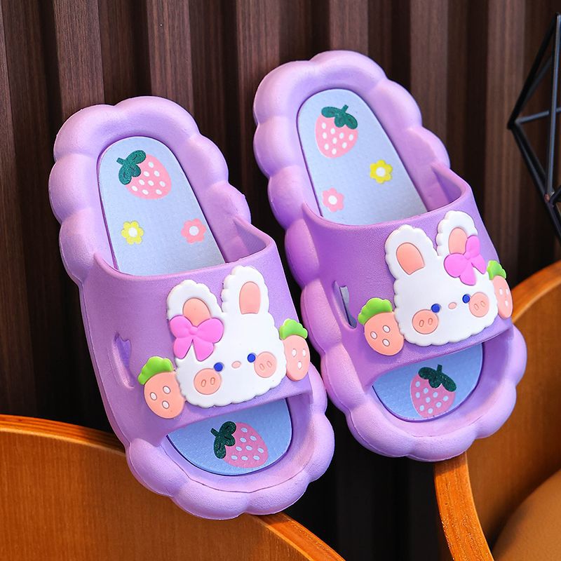 Children's Slippers Summer Girls Women's Non-slip Anti-odor Baby Outer Wear Princess Cartoon Beach Girl Indoor Soft Bottom