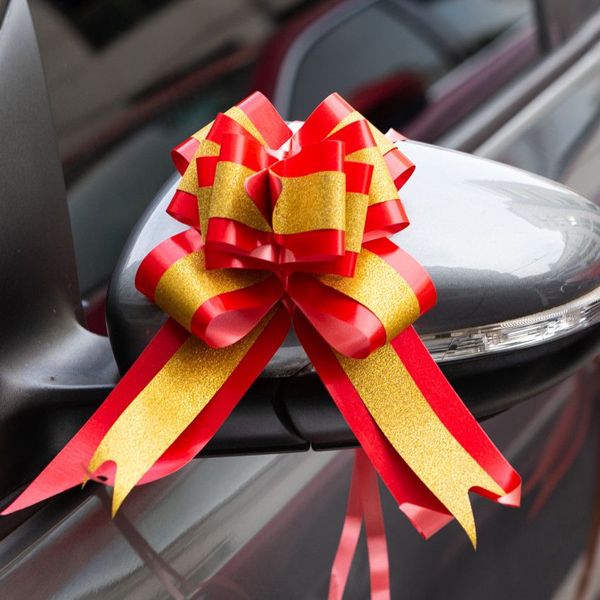 Arco boda coche decoración Garland regalo de boda coche cinta coche flor grande perezoso plástico mano Garland
