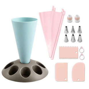 Factory Direct Sales Spot Baking Tools Decorating Bracket Cake Nozzle 17-Piece Set