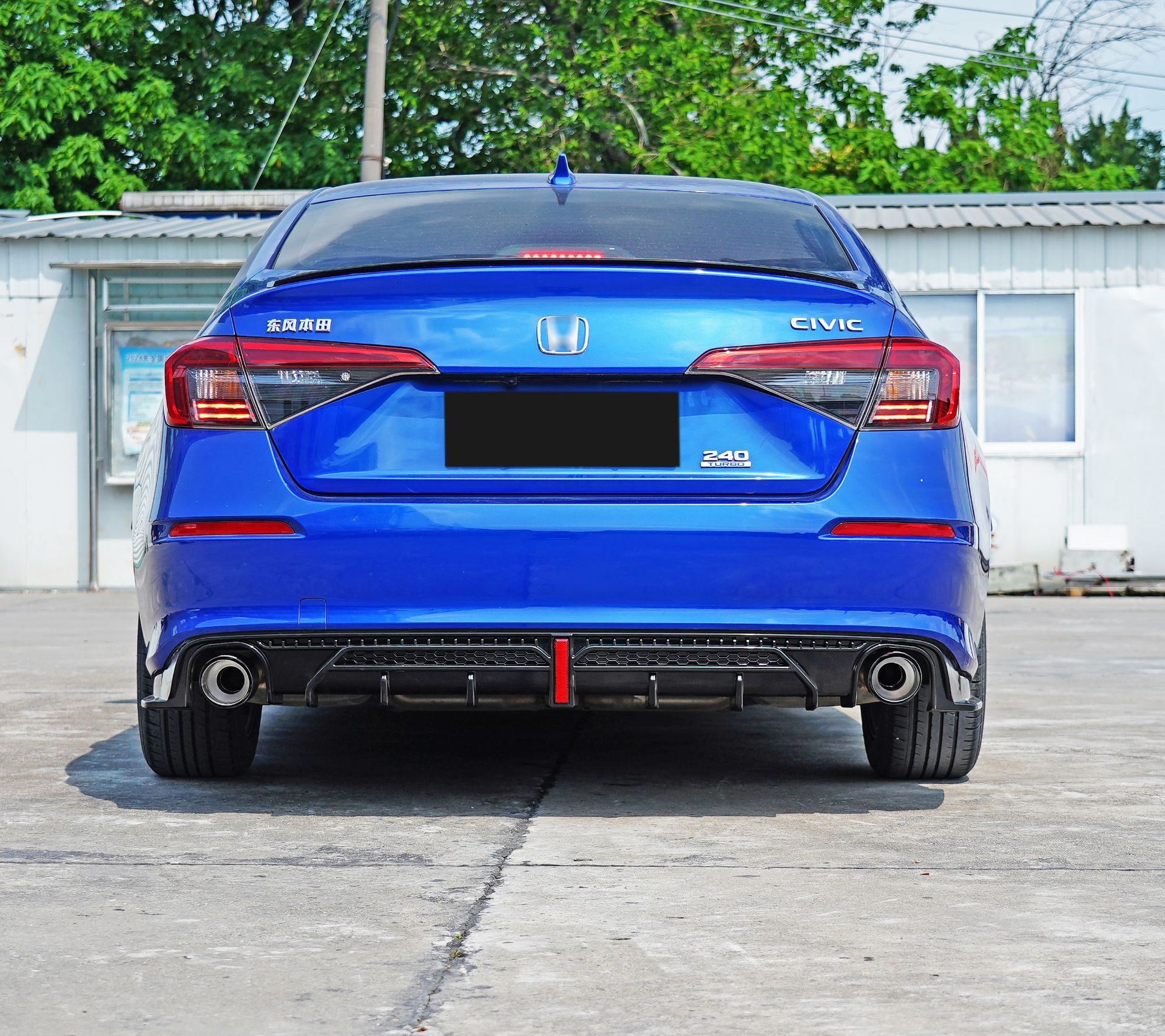 Suitable for 22 models of the 11th generation Civic modification: rear lip, rear spoiler, rear bumper, front splitter, front lip, side skirts, and rear wing