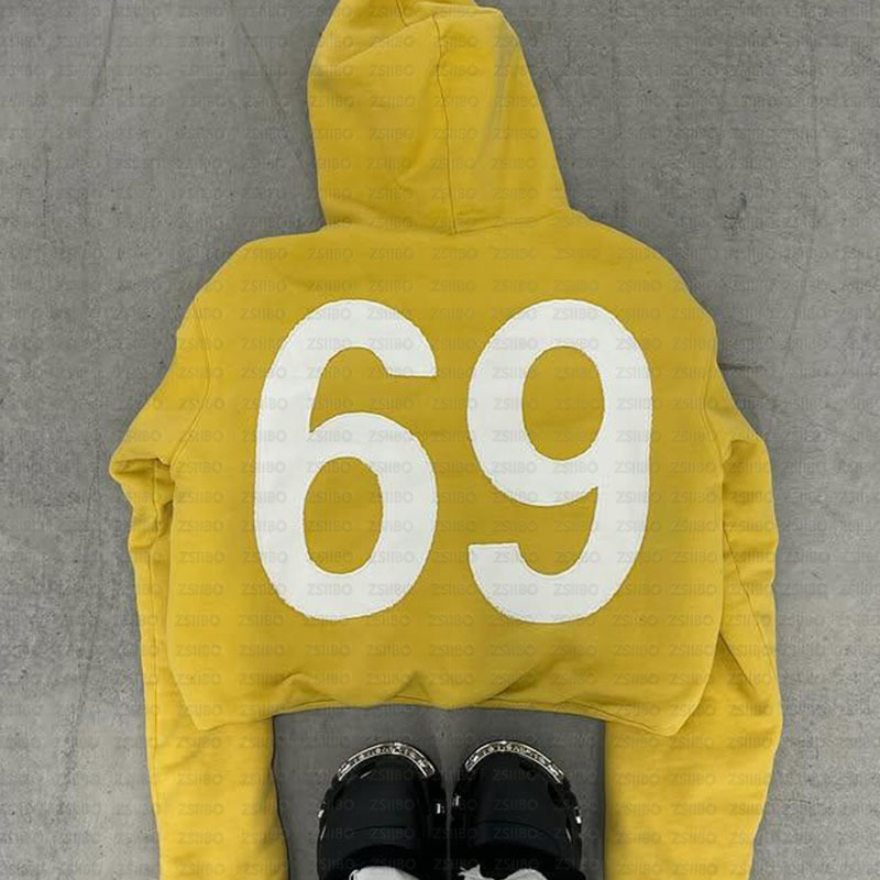 Sweat à capuche y2k retro patchwork - pull streetwear hip-hop_voghion.com