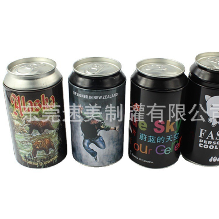 厂家定 制t恤袜子内裤易拉罐铁罐马口铁仿真可乐罐 冷感运动毛巾