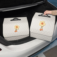 Car trunk storage box multifunctional trending car interior supplies practical all-in-one rear trunk organizer for women