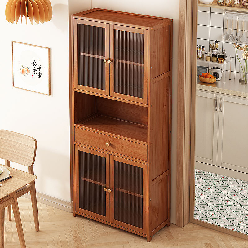 Light Luxury Sideboard Floor-Standing Storage Shelf Home Kitchen Cabinet Multi-Functional Cupboard Living Room Economical Tea Cabinet