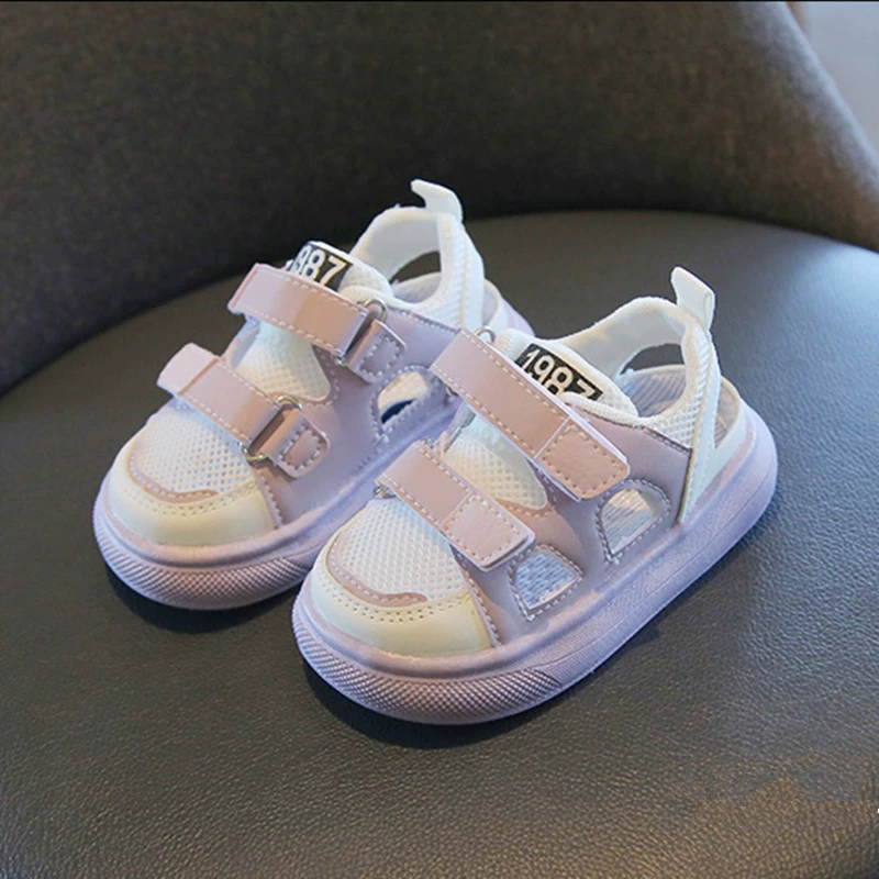 Детские спортивные полусандалии летняя новая мужская и женская сетка