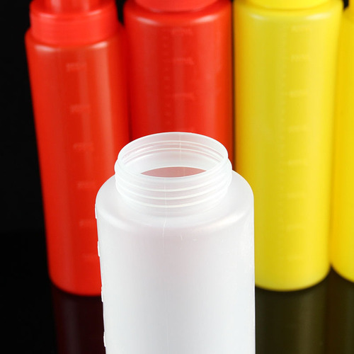 Plastic squeeze bottle commercial squeeze bottle ketchup jam salad dressing bottle kitchen oil pot soy sauce bottle seasoning English