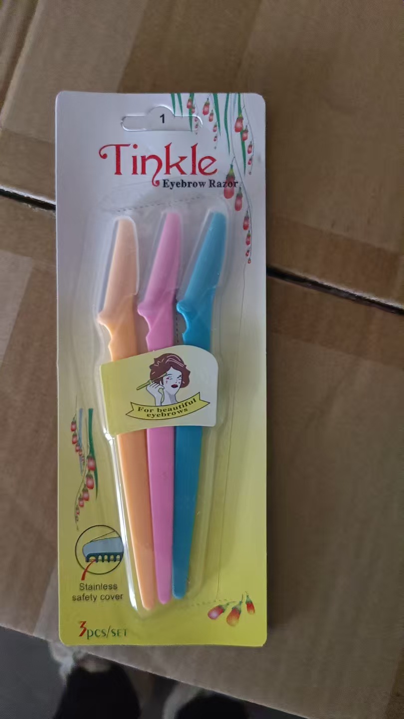 Un centavo de cuchillo de cejas con mango de acero inoxidable cuchillo de cejas