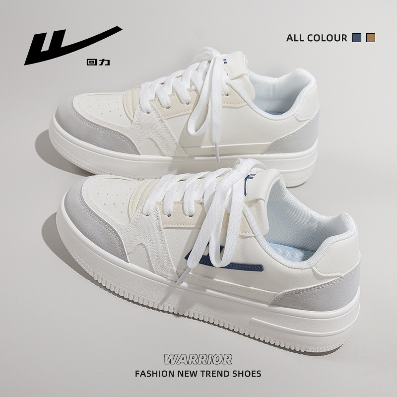 New Round-Toe Breathable Thick-Soled Shoes, Simple and Understated Sneakers, Low-Top Biscuit Shoes, Fashionable and Versatile, High-End Casual Shoes
