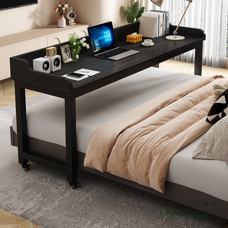 Mesa de cama móvil moderna simple escritorio de computadora escritorio de estudio perezoso escritorio de madera maciza