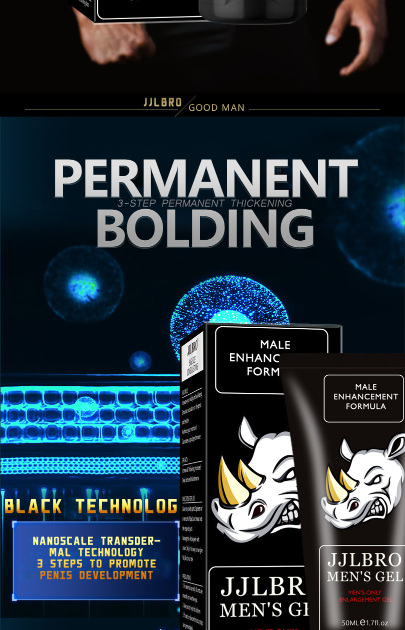 JJLBRO XXL GEL rhinocéros mâle crème de Massage pénien tissu caverneux gel de réparation du corps produits pour adultes_voghion.com
