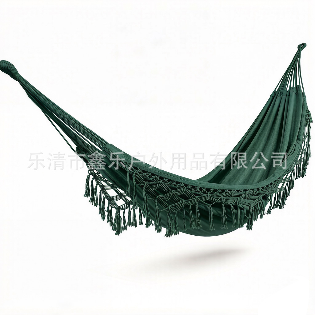 폴리 에스터 코튼 스윙 리클라이너 게으른 의자 술 스파이크 해먹 여행 캠핑 독서 야외 제품 재고 도매