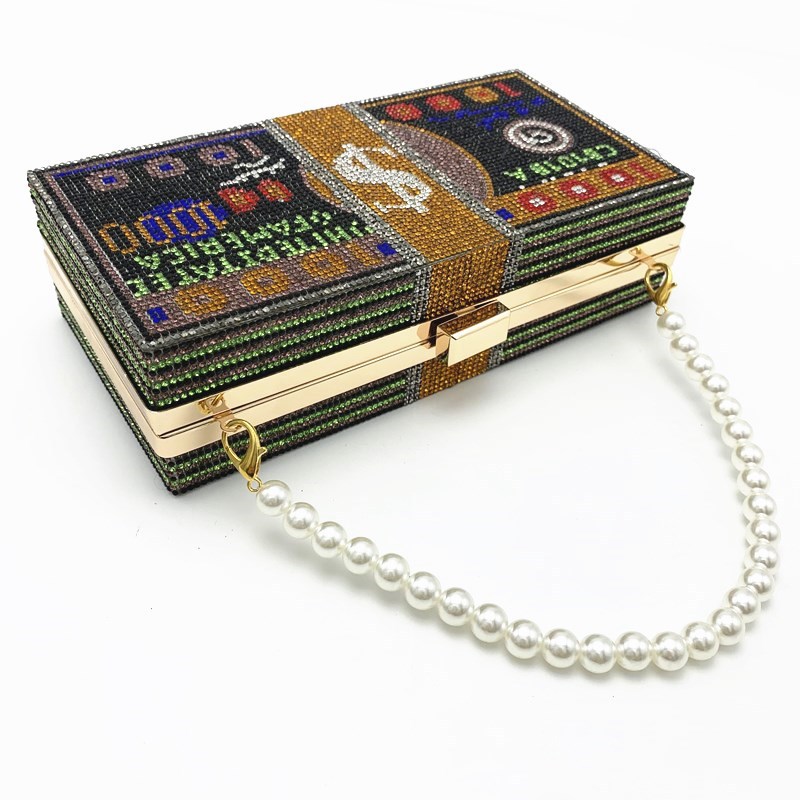 18g Weight Bag Chain Bag Accessories Type Daily Occasion Rhinestone Pearl Solid Color Bag Chain