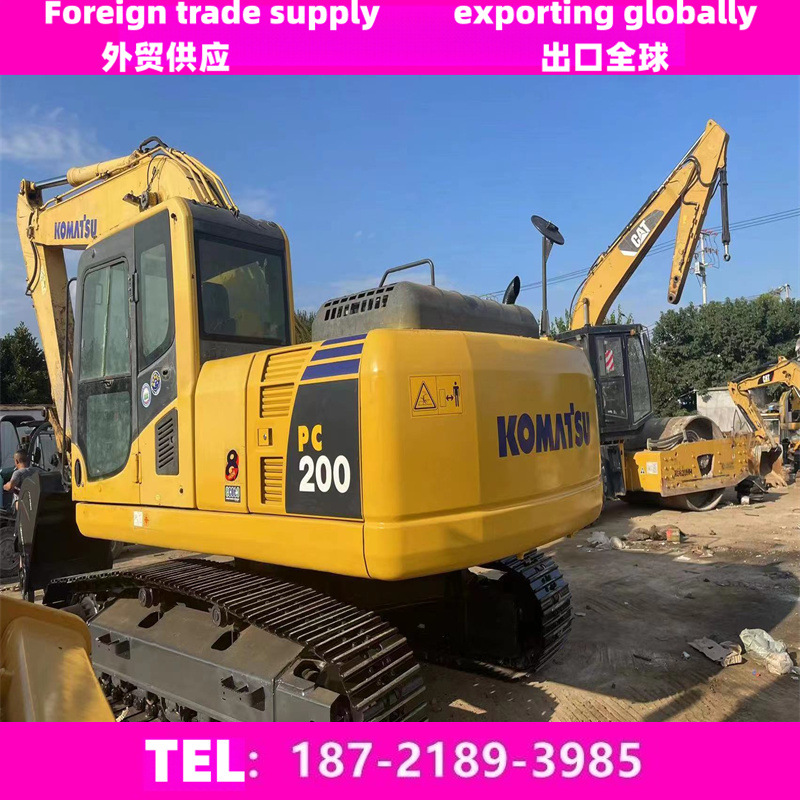 厂价直销二手小松200挖掘机 纯土方挖土机 工作时间少 动力足