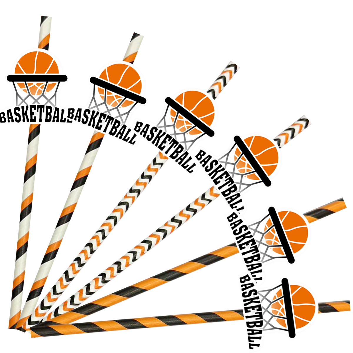 Ventas transfronterizas de palos de baloncesto deportivo al por mayor creativo fiesta palos de papel decorativo palos creativos