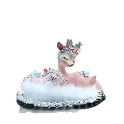 Car ornaments: Child Deer Mink Fur Car Fragrance
