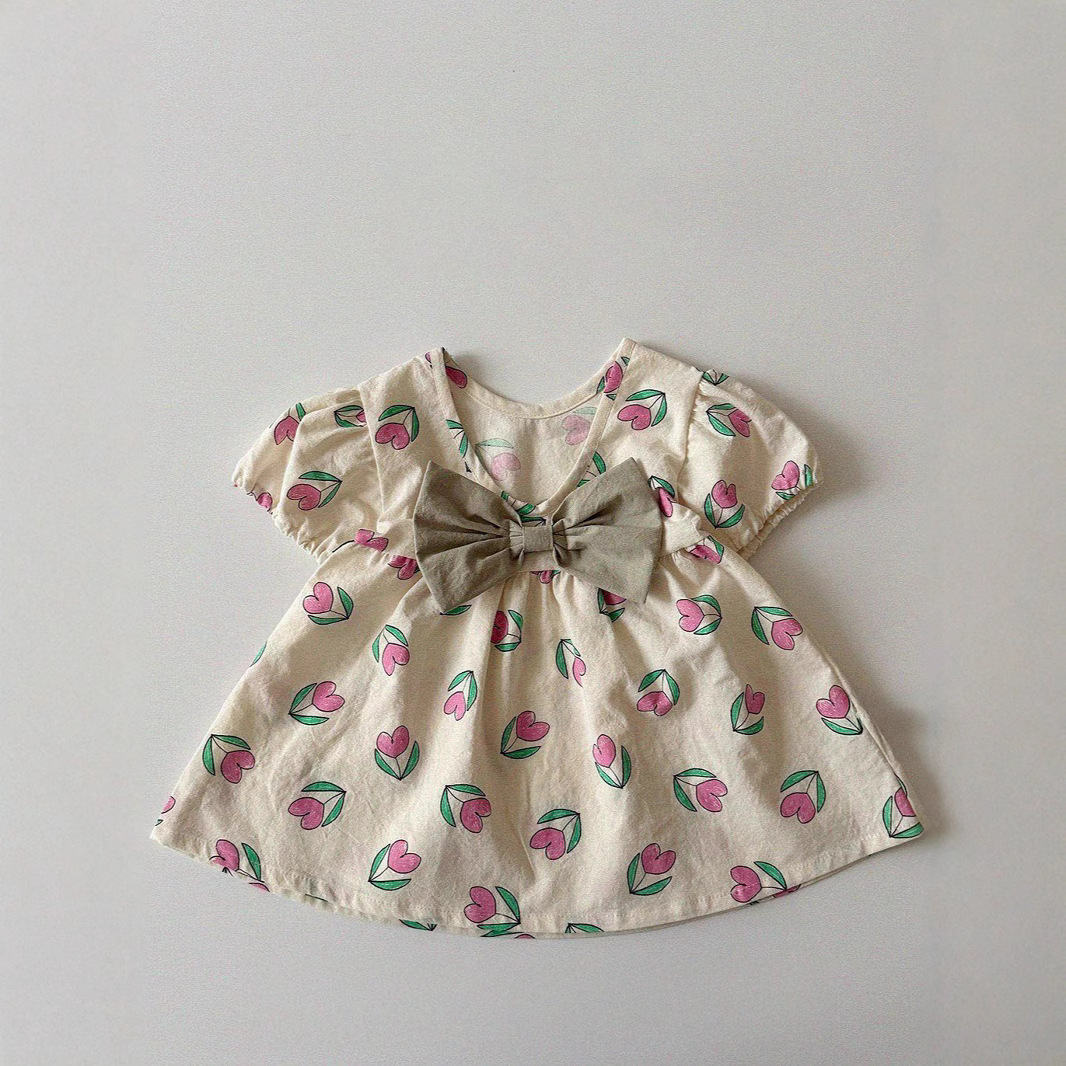 106059819@qq.com Nouvelle collection de vêtements pour enfants style coréen été 2026 - Robe de princesse élégante pour bébé fille_voghion.com