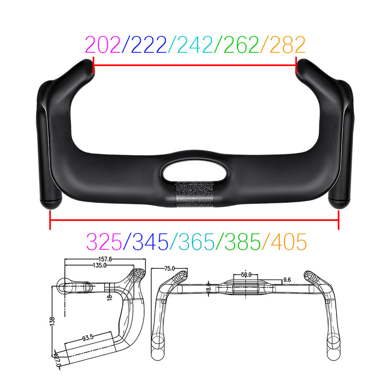 2027 Sprint Professional Competition Full Carbon Fiber Track Bicycle Handlebar Dead Fly Handlebar Uci New Regulations