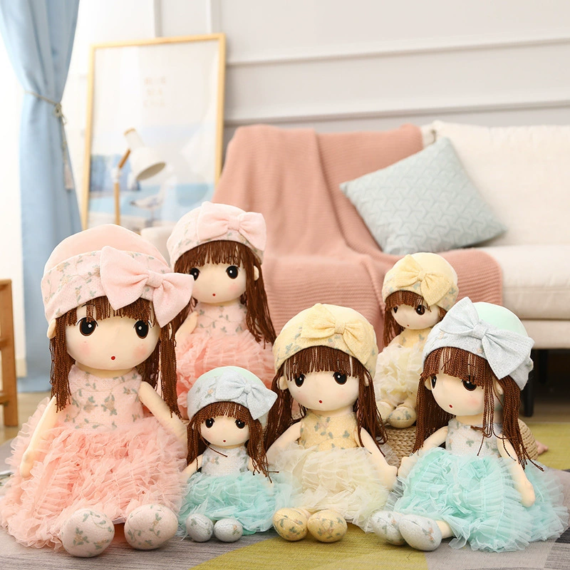 Knitted lace children's doll, Birthday gift