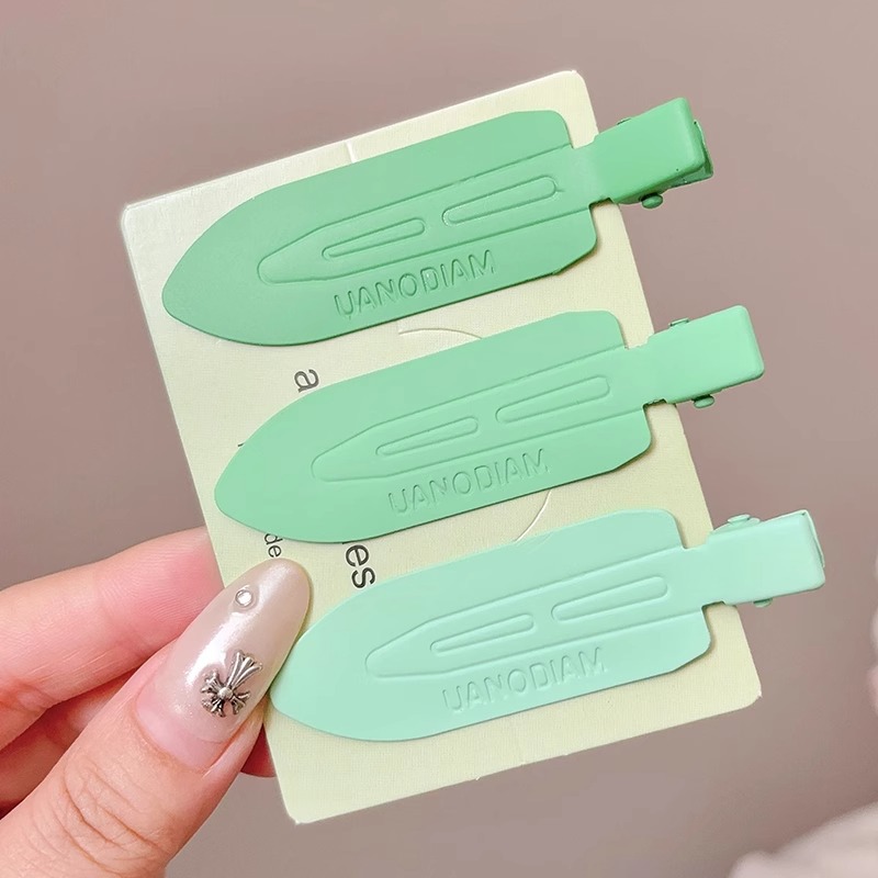 Pinza para el cabello sin costuras de color dulce y linda, clip para flequillo lateral femenino, clip para boca de pato de cabello roto en la frente, tocado de horquilla para niños