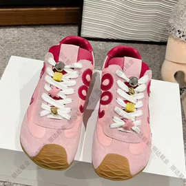 杨幂同款运动鞋2025罗家款休闲芭蕾舞厚底大头德训鞋女男女阿甘鞋