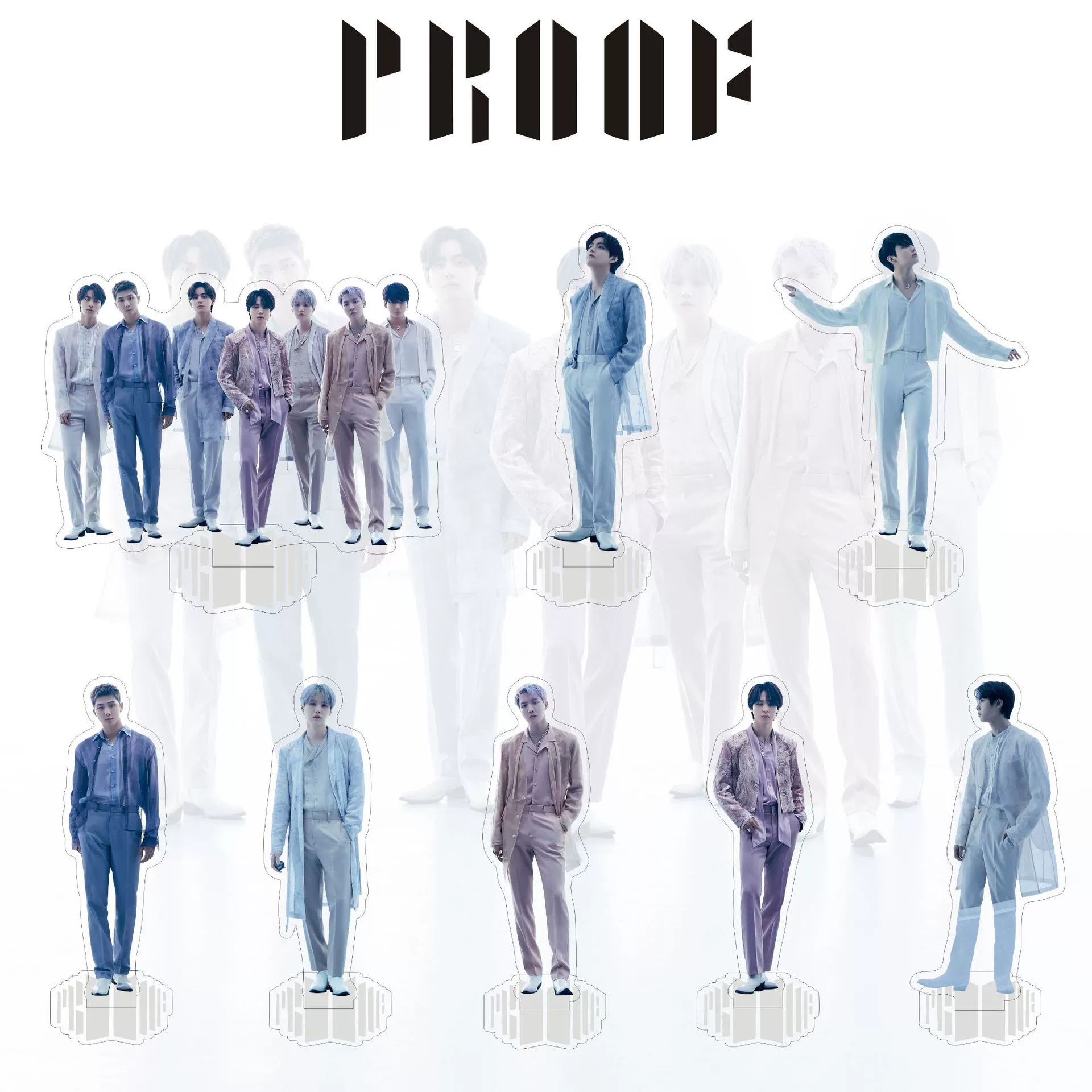 Новый альбом BT Star Youth Group Proof стоит на столе, карточка, новая человекоподобная настольная установка звезда вокруг звезды