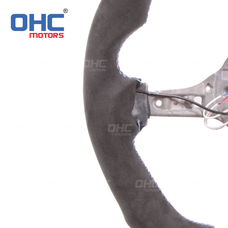 Suitable for BMW 1 Series 7 Series 4 Series 3 Series 5 Series X3X5M5 LED suede car steering wheel modification