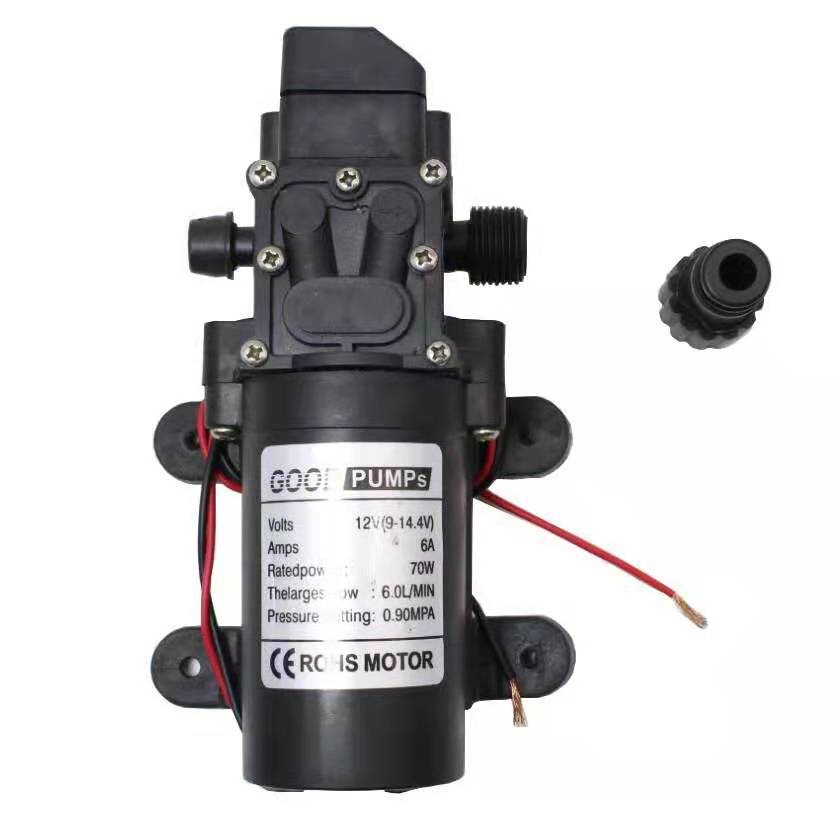Factory supply 12V car car washer electric high pressure portable water pump all copper household car wash tool water gun