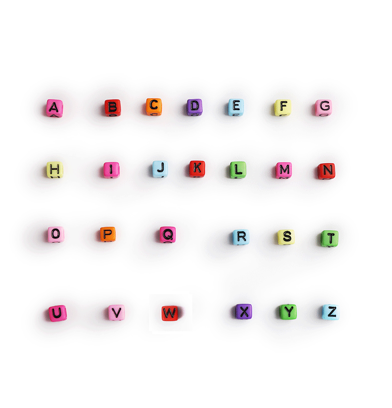 Fashion Style 1 Piece Arylic Letter Fashion
