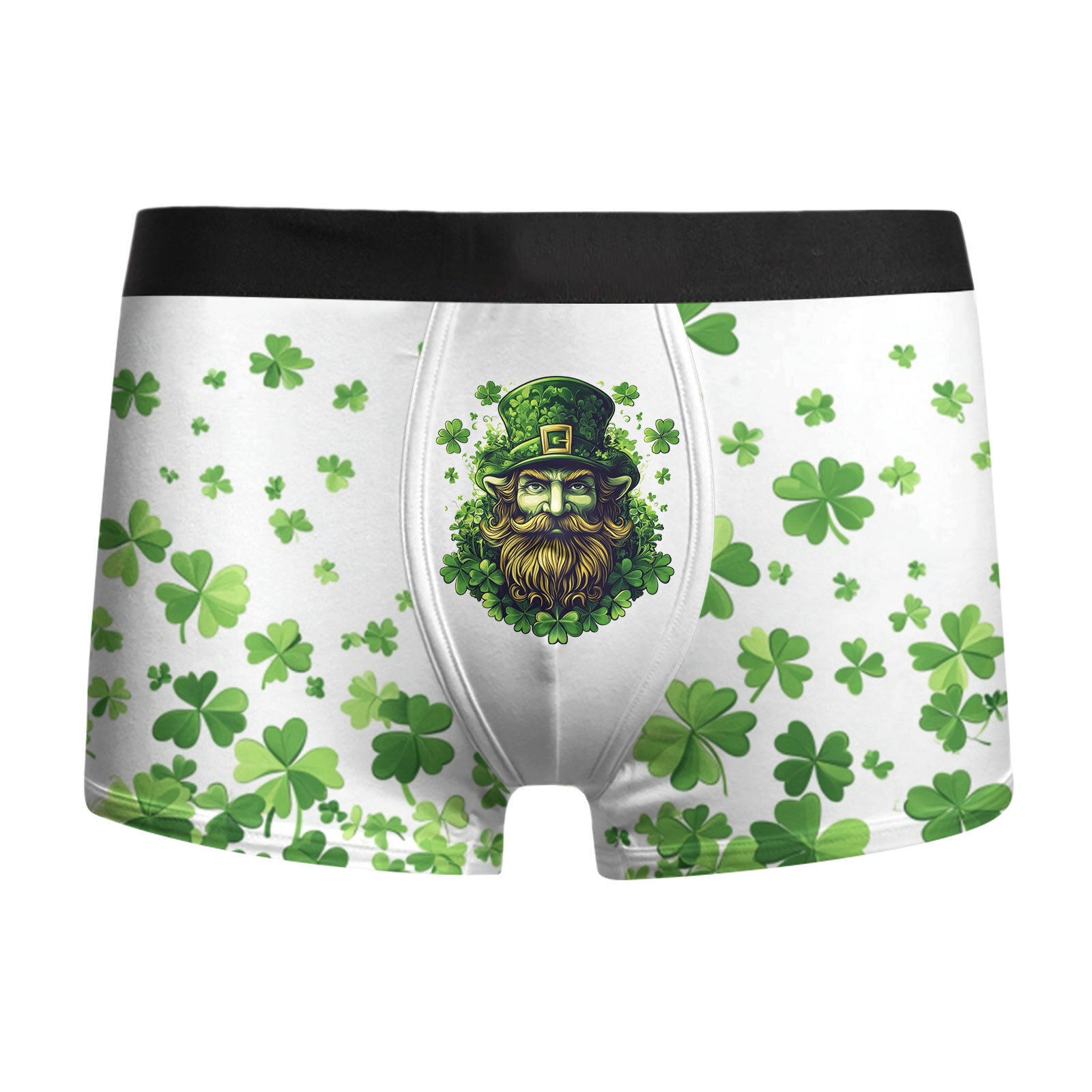 Ropa interior para hombre St. Pa Day, pantalones cuadrangulares para hombre, calzoncillos bóxer de cintura media de gran tamaño transpirables, estampado 3D MP01