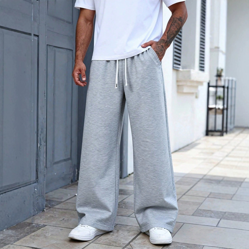 Cross-border foreign trade stylish straight-leg men's casual pants, quick-dry, suitable for commuting, sports, outdoor activities, and jogging, available for wholesale