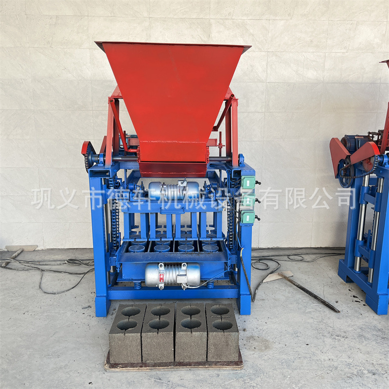 400*200免烧护坡砖机 河道护堤挡土砌块砖机 水泥空心砖机设备