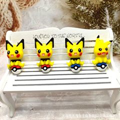 クロスボーダー接着剤キーホルダークリエイティブ漫画ピカチュウキーペンダント屋台ブラインドボックスカーバッグギフト卸売