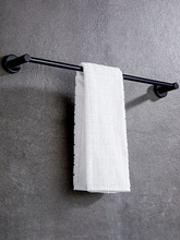 2U8K毛巾架免打孔卫生间墙上浴巾浴室洗澡间单杆毛巾杆厕所壁挂置
