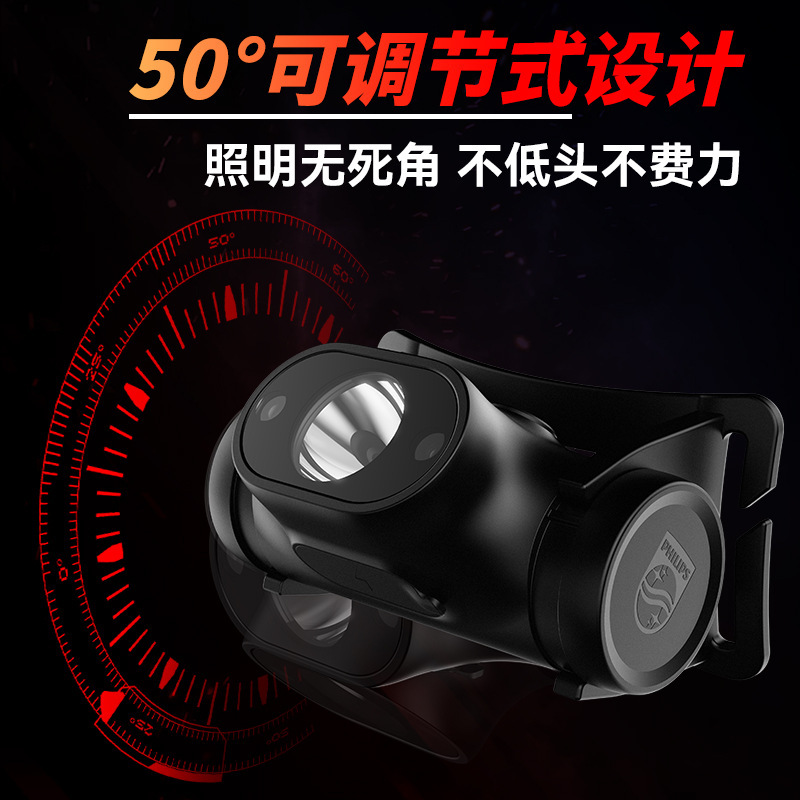 Transfronterizo Philips SFL1851 luz inteligente inducción al aire libre caminata camping pescar patrulla luz de cabeza