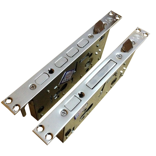 6068 Fingerprint Lock, Dual-Active, Dual-Speed Stainless Steel Lock Body with Anti-Theft Door Cylinder—Model 40388, featuring a robust lock body and anti-jamming gear mechanism.