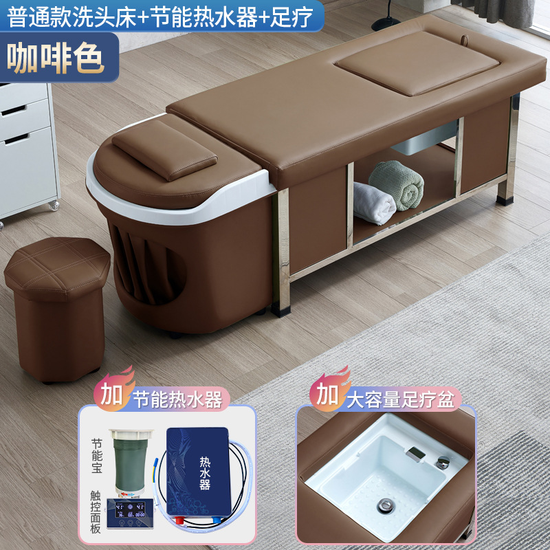 Café - lavabos de cabello + calentador de agua