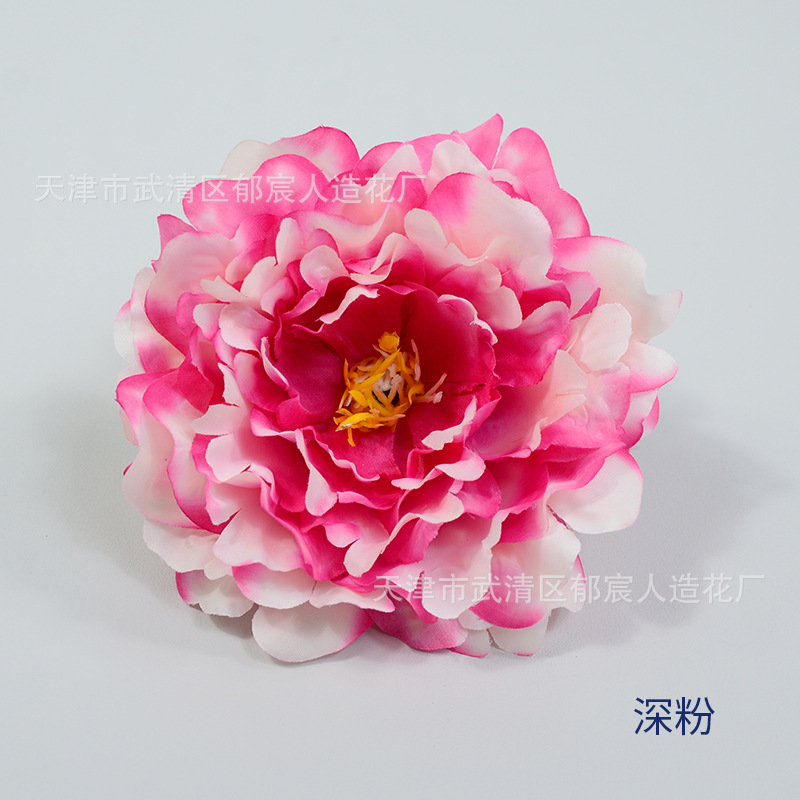 Artificial nueva flor de peonía fondo de la boda flor de la pared arreglo de flores Decoración de mesa flor haciendo transfronterizo dedicado peonía cabeza de la flor