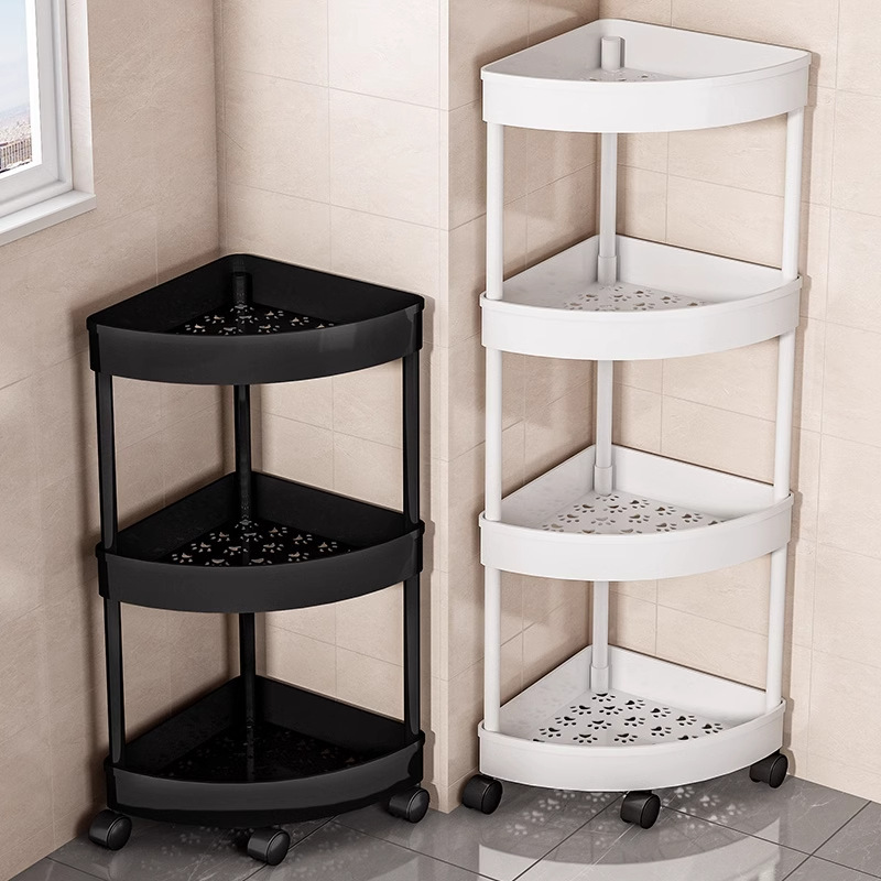 Bathroom Storage Rack Triangular Toilet Bathroom Punch-Free Storage Corner