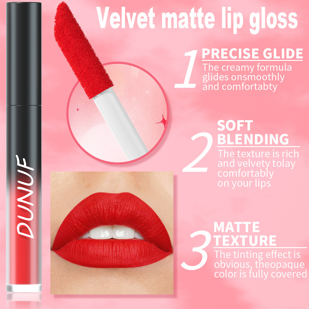 Check it out! Link Disclaimer - Exclusive for Foreign trade :DUNUF 32-color Multi-purpose matte long-lasting Lip gloss undefined