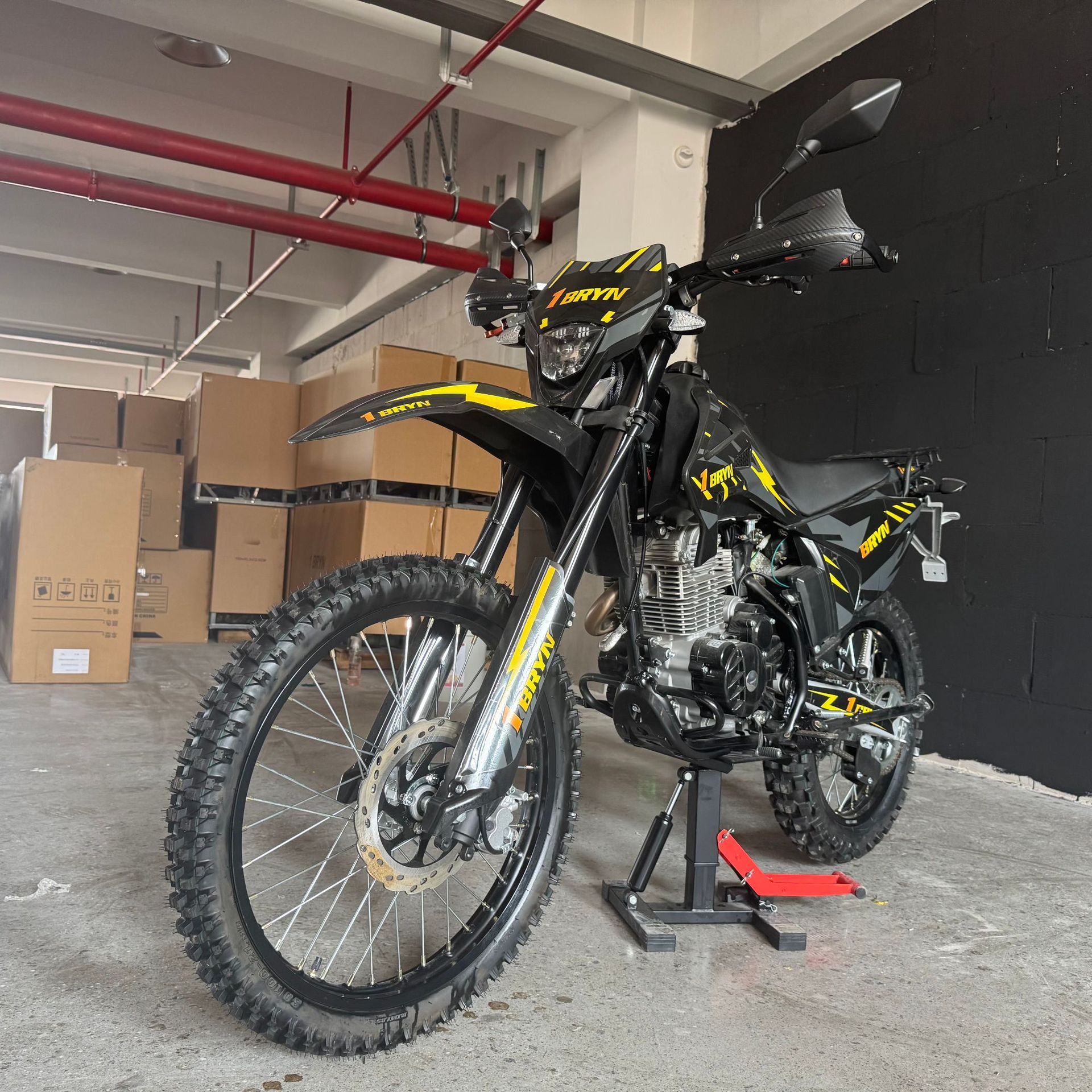New Bryn Off-Road Motorcycle 250Cc, Front 21-Inch, Rear 18inch Inch Wheels, Adult Outdoor Adventure Motorcycle