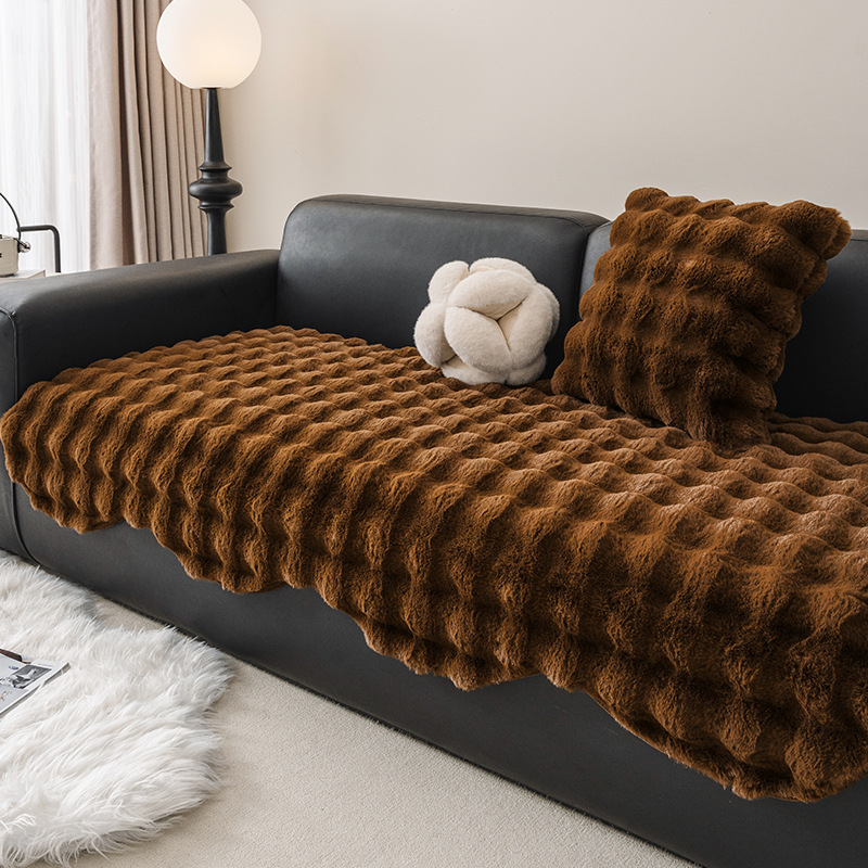 Francia de forma especial engrosada tela de seda de peluche 2024 nuevo otoño invierno de alta calidad sensación fija cojín antideslizante