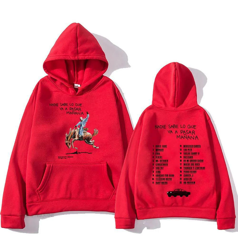 Bad Bunny RIP Hoodies Men/Women Clothing Sudaderas Album Nad
